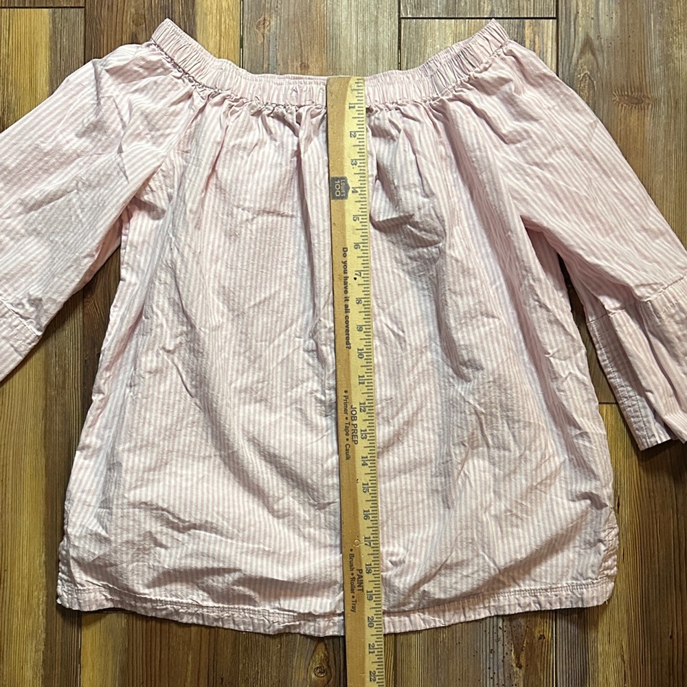 Free Assembly Pink Stripe Off-Shoulder Women's Top Small - Picture 6 of 9